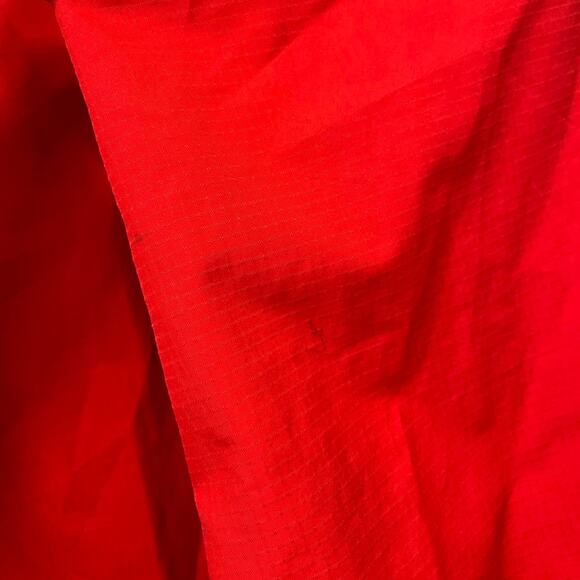 Vintage 90's Patagonia Red Windbreaker Anorak Half Button Snap Size Small - Picture 6 of 11